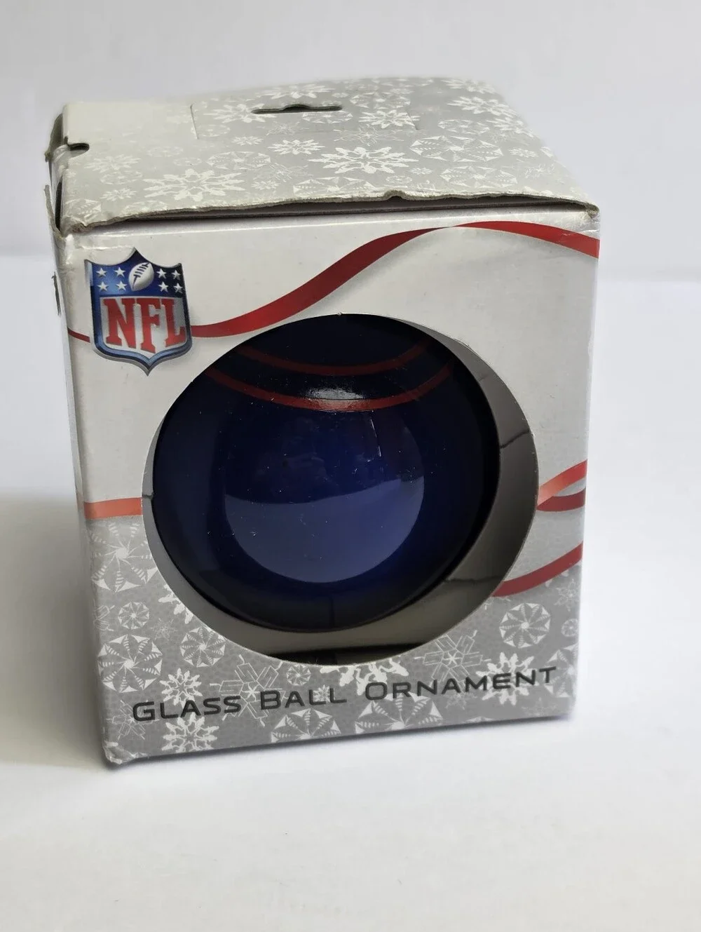 NFL New York Giants 3 Inch Glass Ball Christmas Ornament NIB